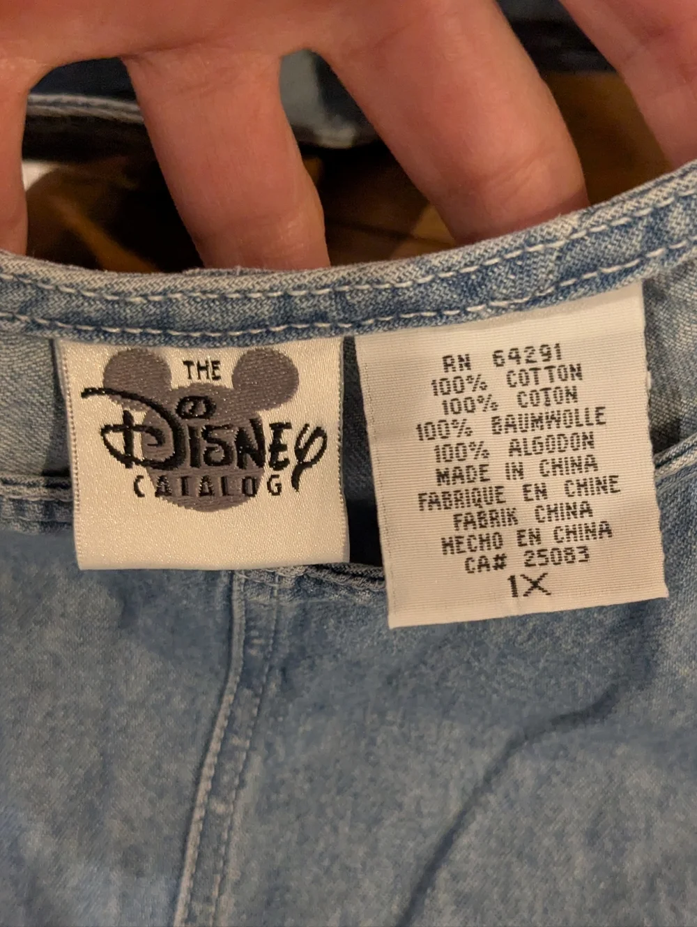 The Disney Catalog Winnie the Pooh & Tigger Embroidered Denim Dress XL - Picture 12 of 16